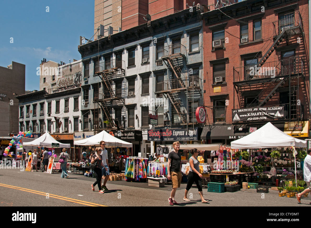 3e Avenue Street Market East Village (Greenwich Village ) Manhattan New York United States of America American shop boutiques Banque D'Images