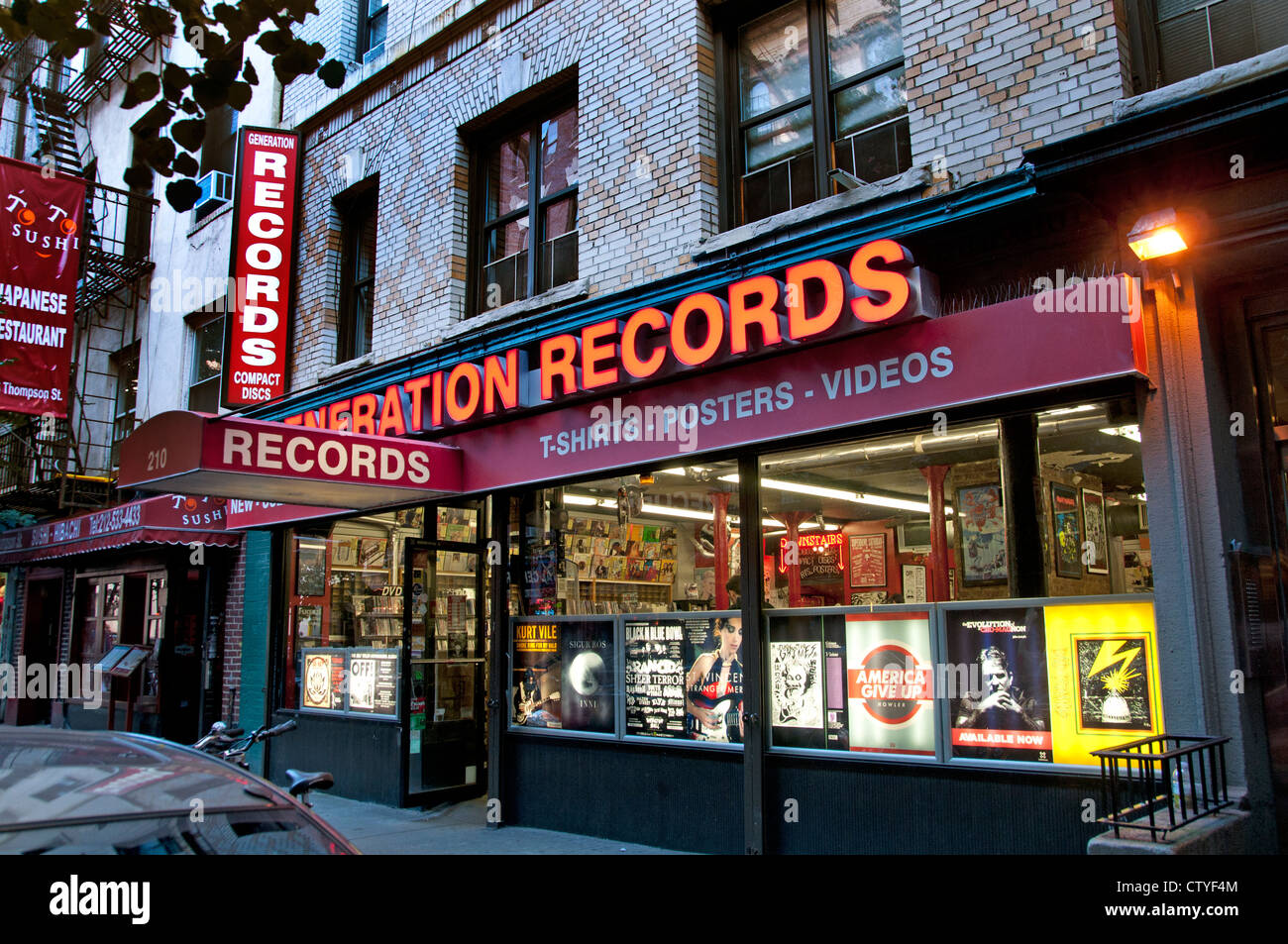 Generation records West Village, New York City Etats-unis d'Amérique Banque D'Images