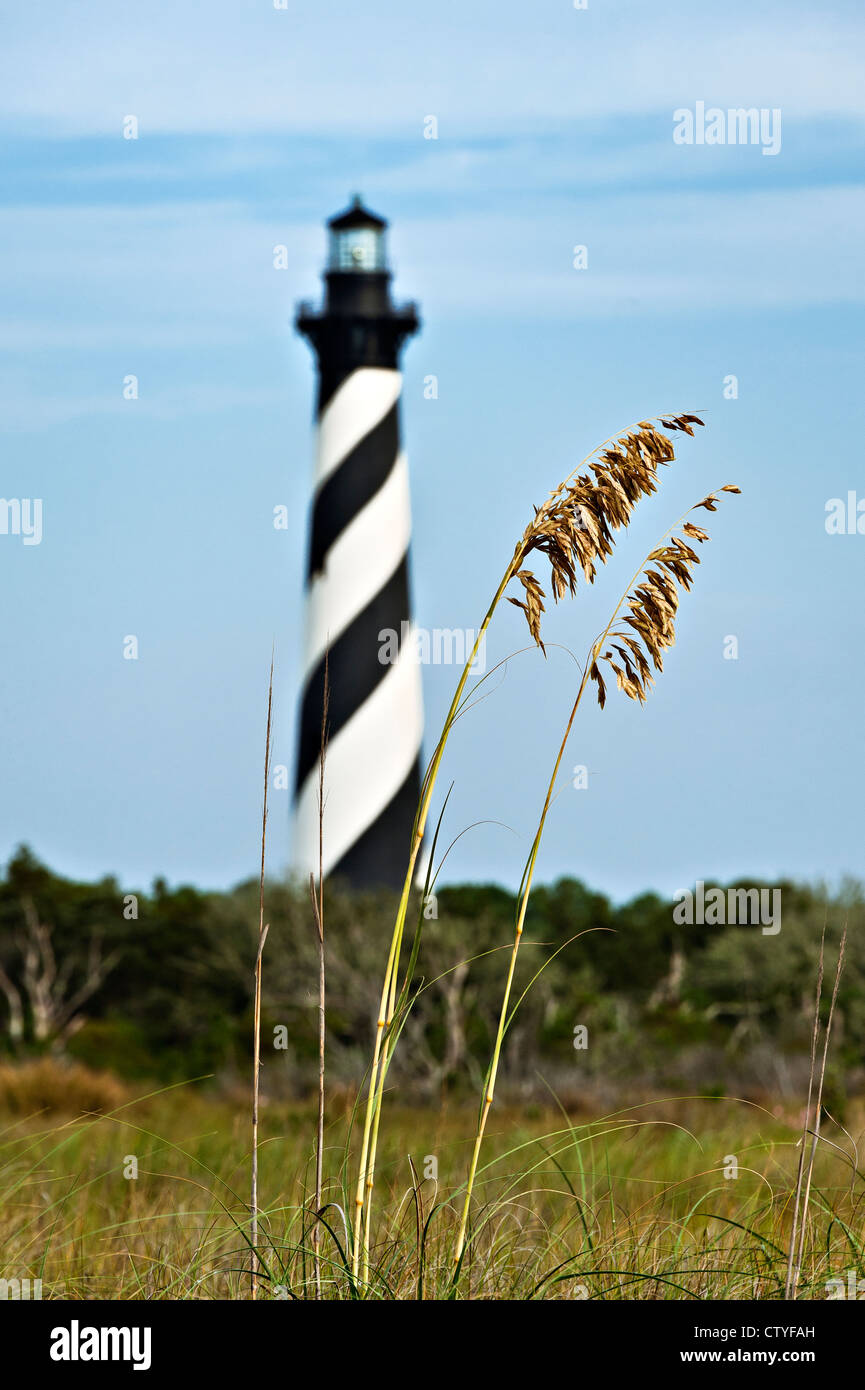 Le phare de Cape Hatteras, Hatteras Island, North Carolina, USA Banque D'Images