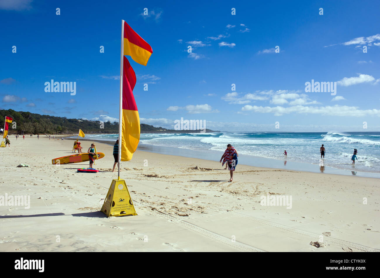 Plage de vérin sur Stradbroke Island au nord du Queensland en Australie. Banque D'Images