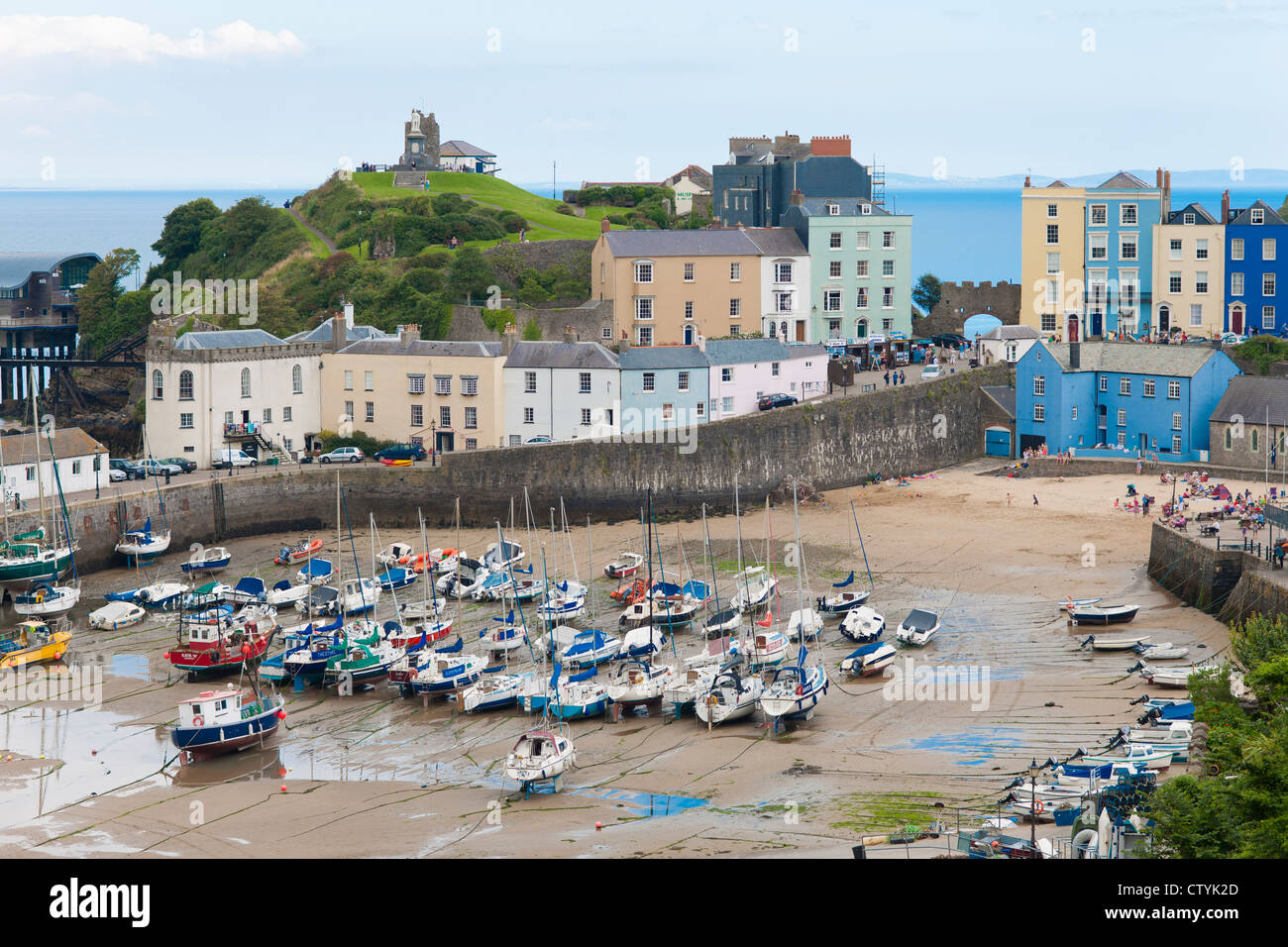 Le port de Tenby, Pays de Galles Banque D'Images