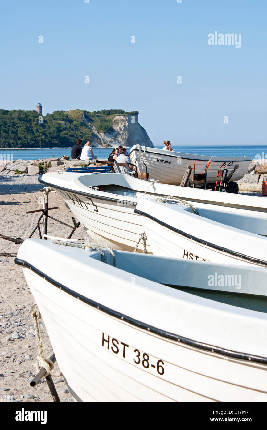 Port, Vitt, Kap Arkona, Ruegen Island, Côte de la mer Baltique, Schleswig-Holstein, Allemagne Banque D'Images