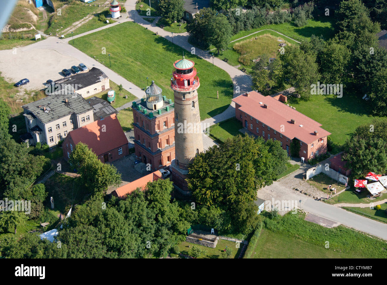 Photo aérienne de Kap Arkona, Ruegen Island, Schleswig-Holstein, Allemagne Banque D'Images