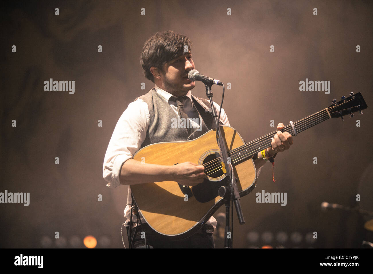 Mumford and Sons au Rockness Festival 2012 Banque D'Images
