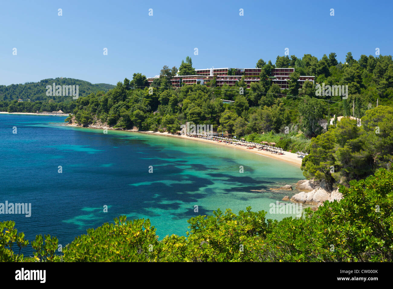 La Plage De Koukounaries Et Maratha Ci Dessous Skiathos