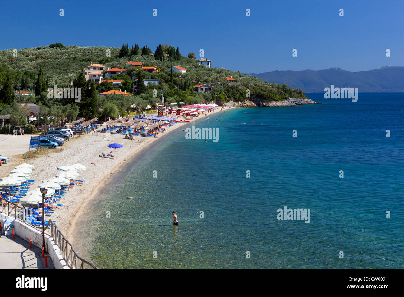 Vue sur la plage Banque D'Images