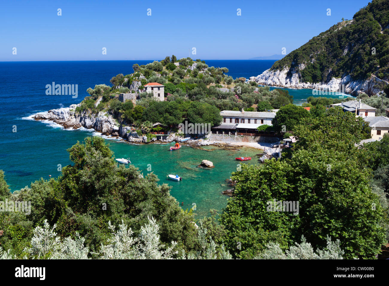 Avis de littoral, l'emplacement pour le cinéma Mamma-Mia ! Banque D'Images