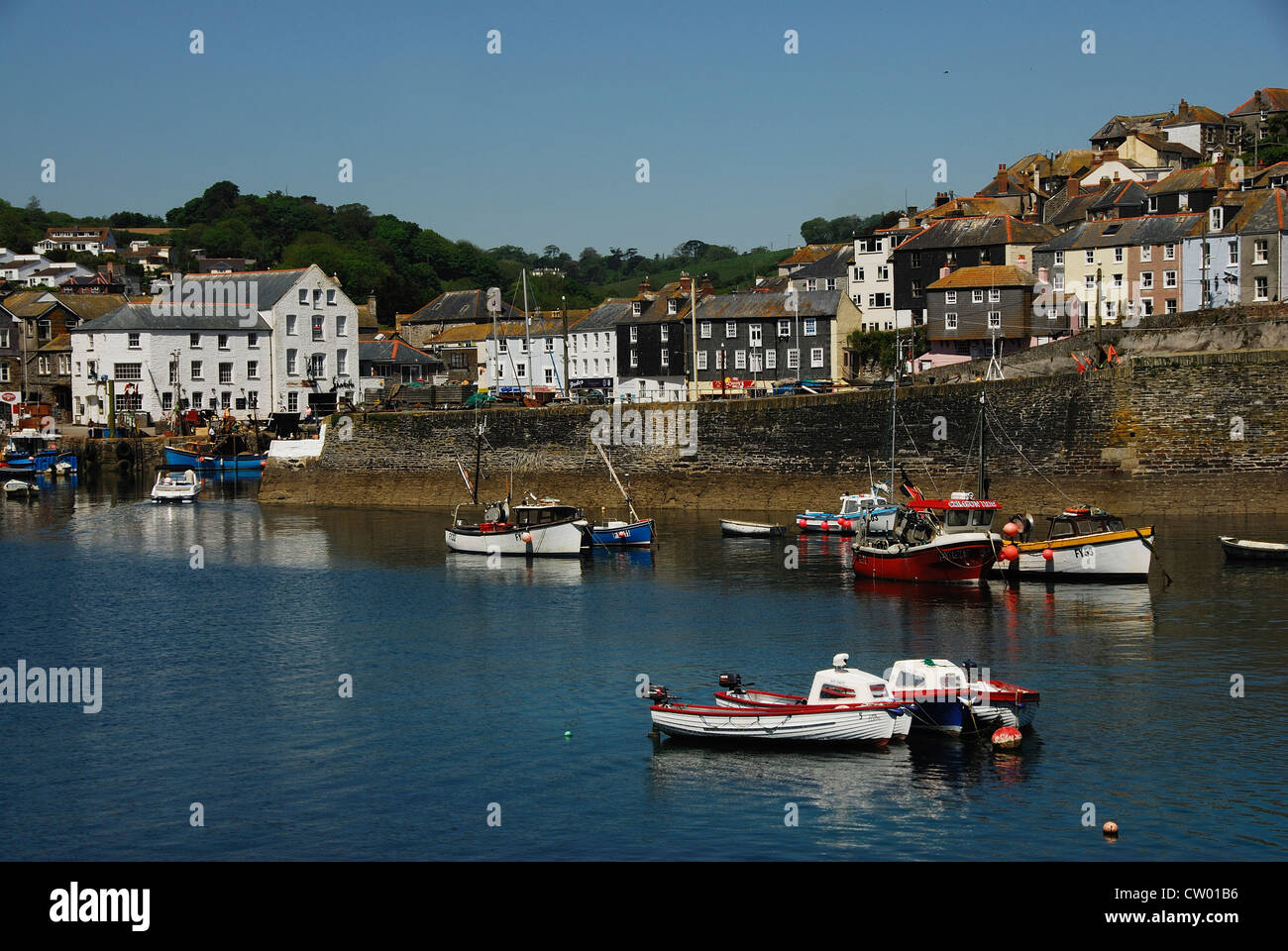 Une vue sur le port de Mevagissey Cornwall UK Banque D'Images