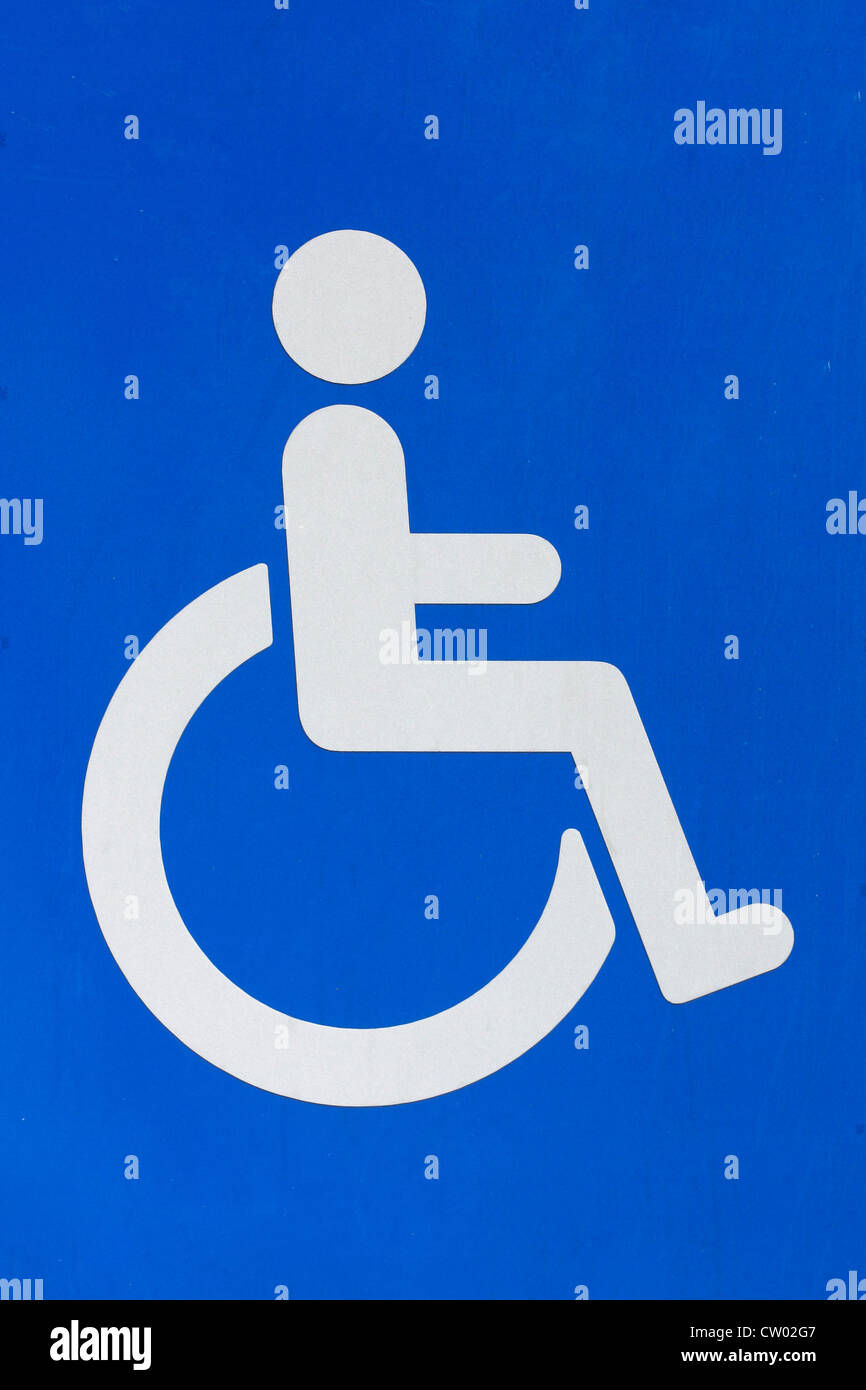 Une photographie d'une invalidité sign Banque D'Images