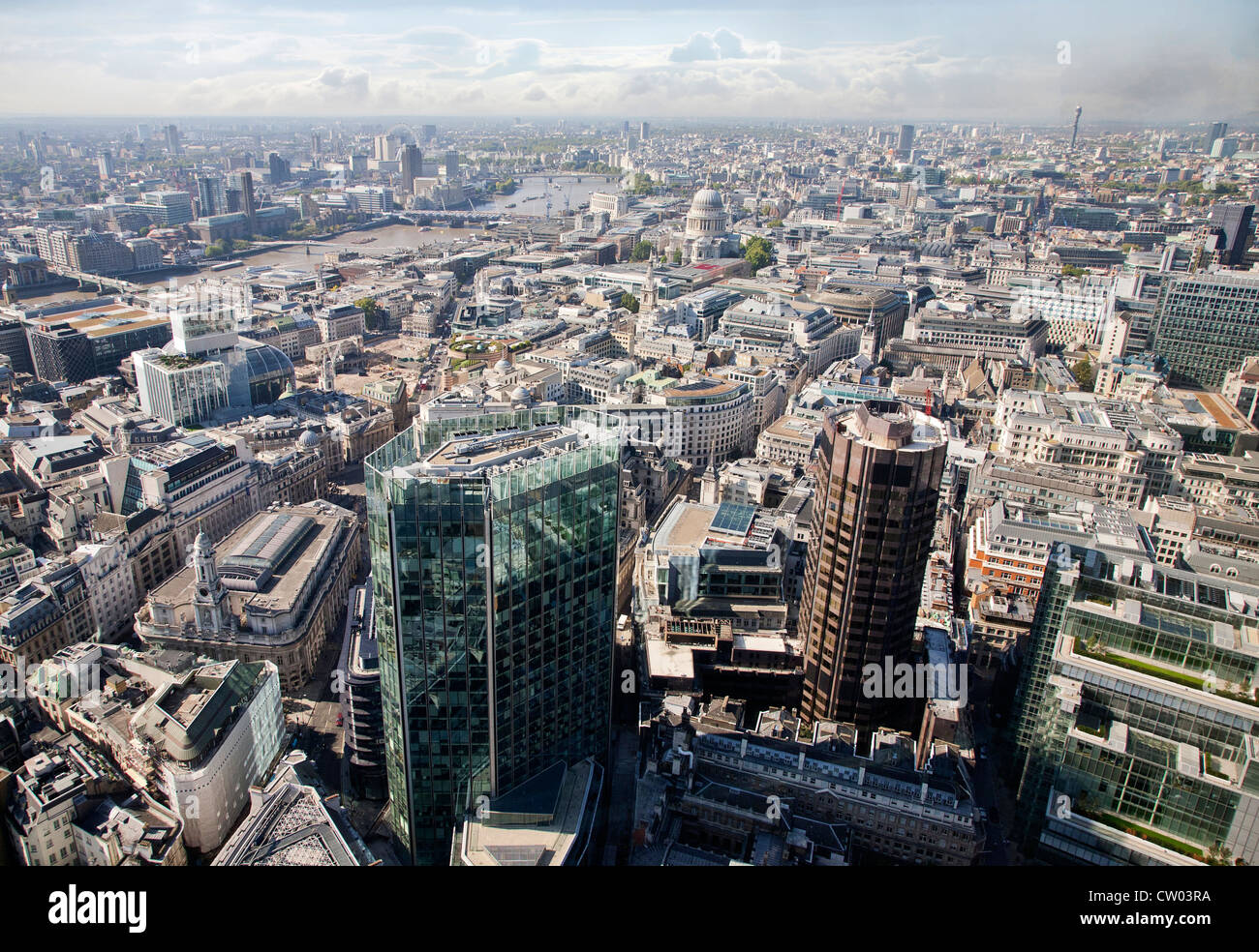 United Kingdom. L'Angleterre. Ville de Londres. Haut, point de vue panoramique. Banque D'Images