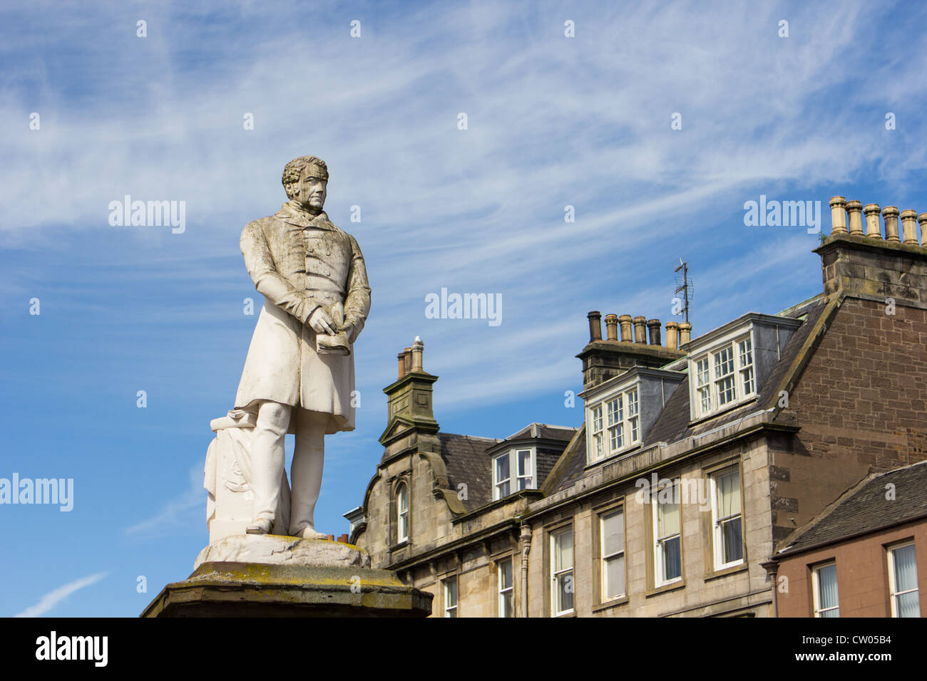 Statue de Joseph Hume politicien radical écossais. L'Ecosse Montrose UK Banque D'Images