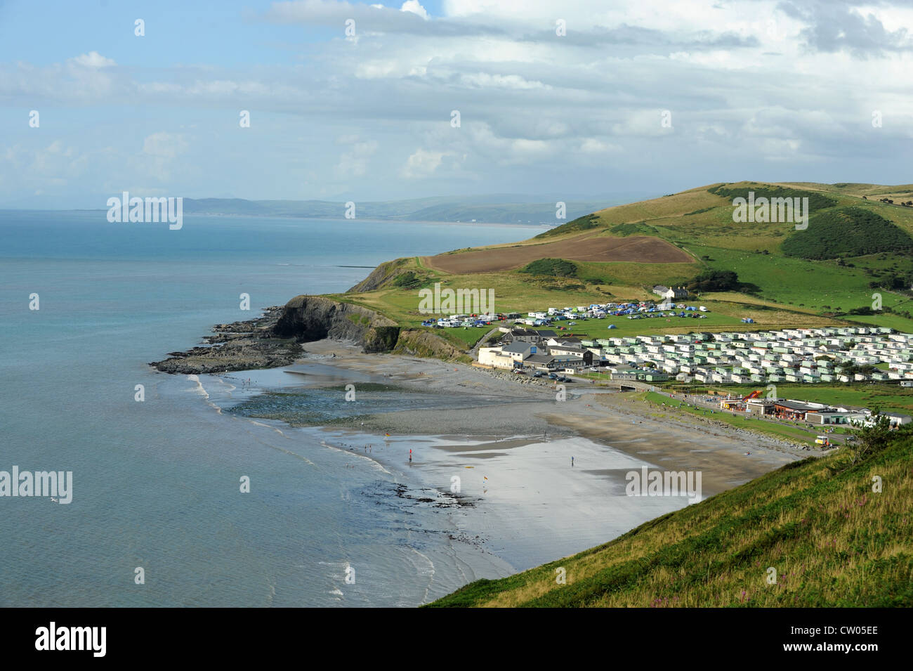 Clarach Bay près de Aberystwyth Wales UK Banque D'Images