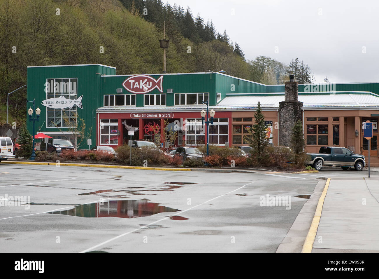 Pêche à Taku Slamon fumé Alaska Juneau Banque D'Images