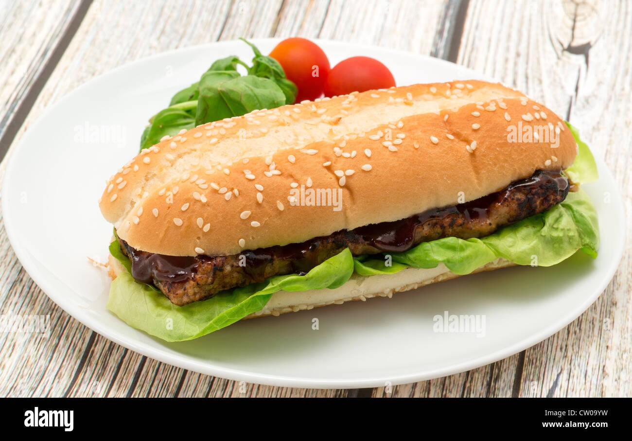 Barbecue hamburger Banque de photographies et d’images à haute