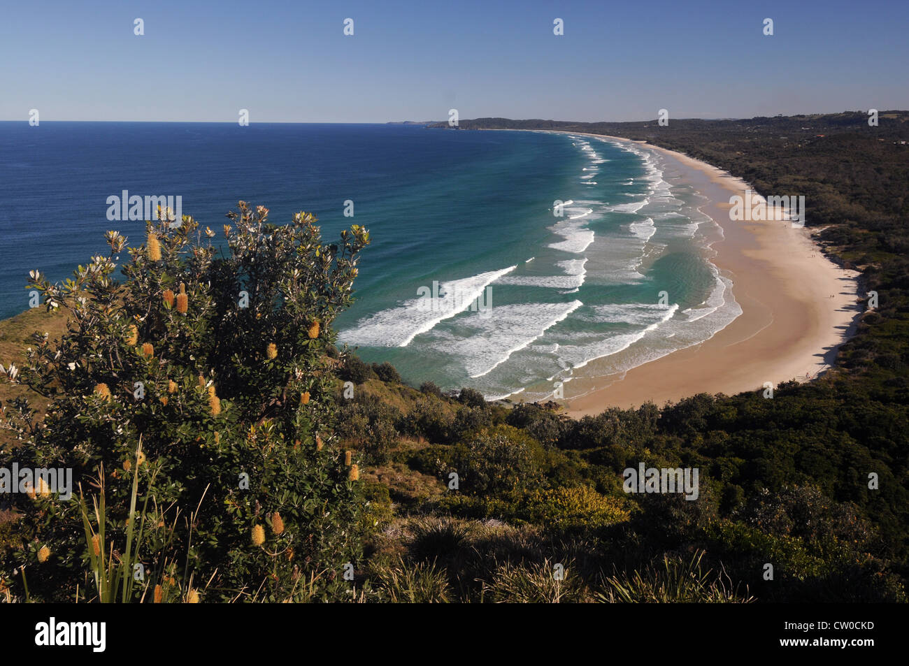 Plage de Cape Byron le suif, New South Wales, Australie Banque D'Images