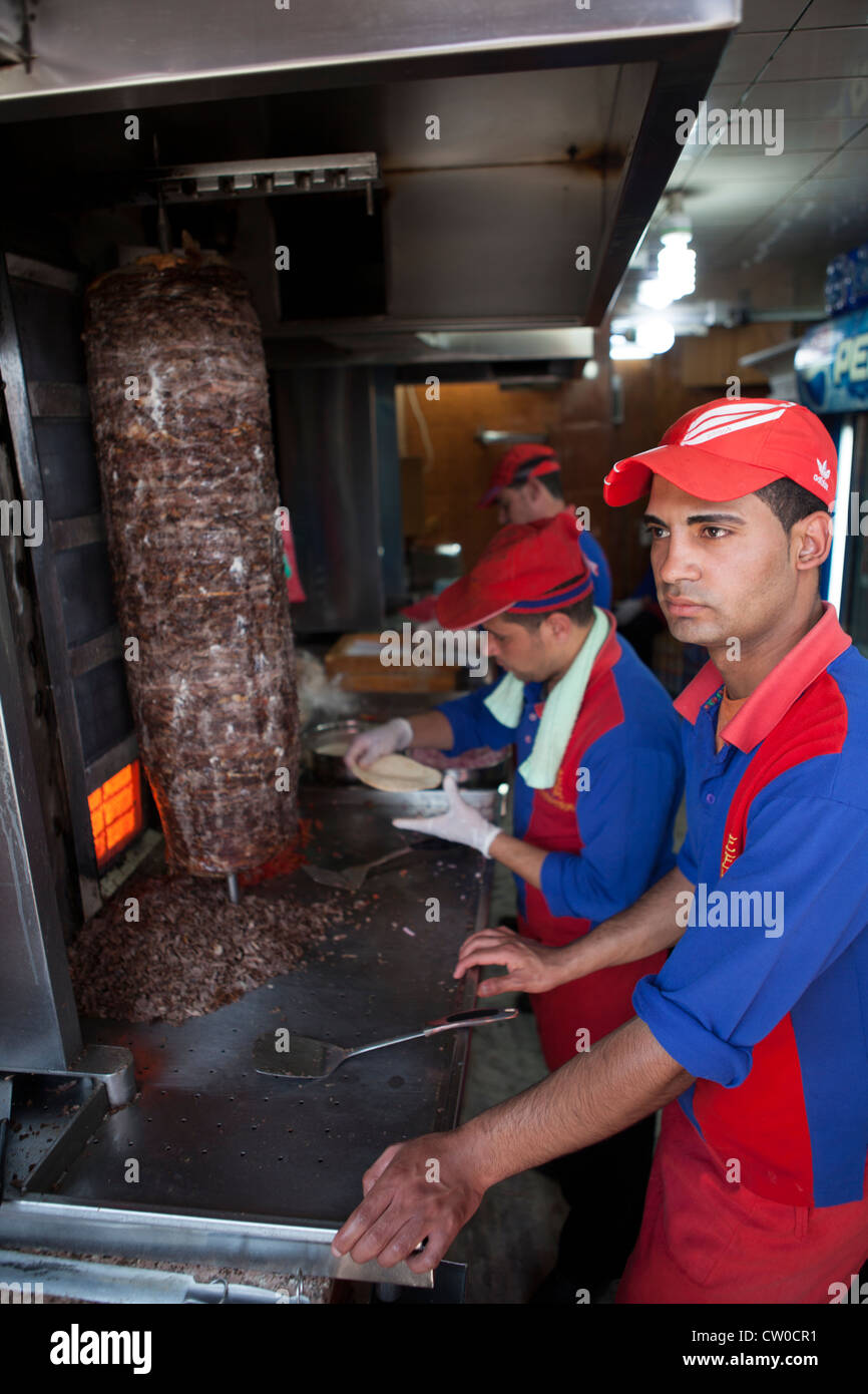 De kebab Amman Jordanie Moyen Orient Banque D'Images