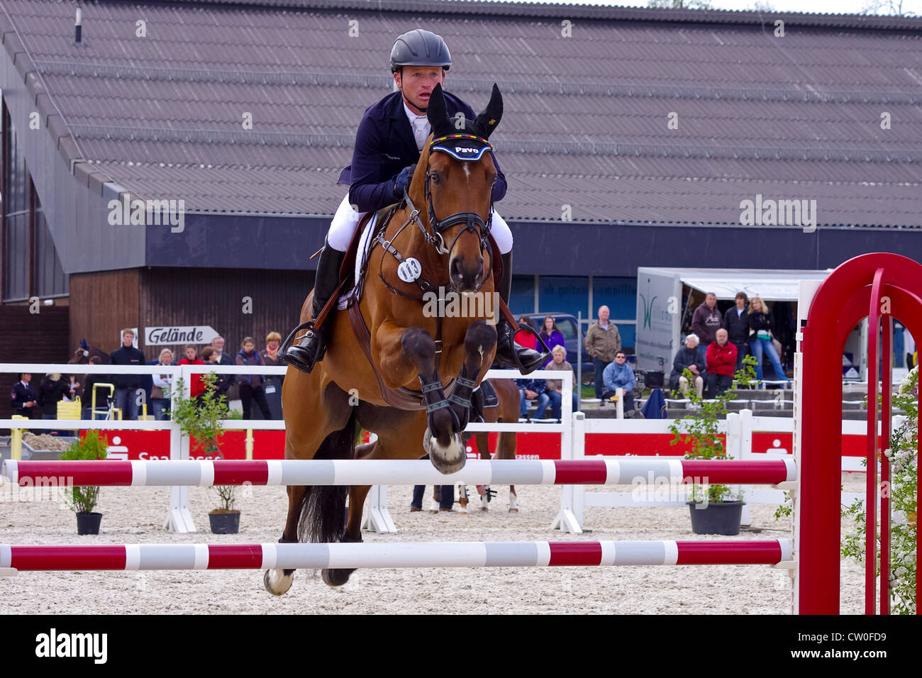 Allemand Michael Jung, champion olympique de 2012, sur la Biosthetique-Sam FBW, International Marbach Eventing, 2012. Banque D'Images