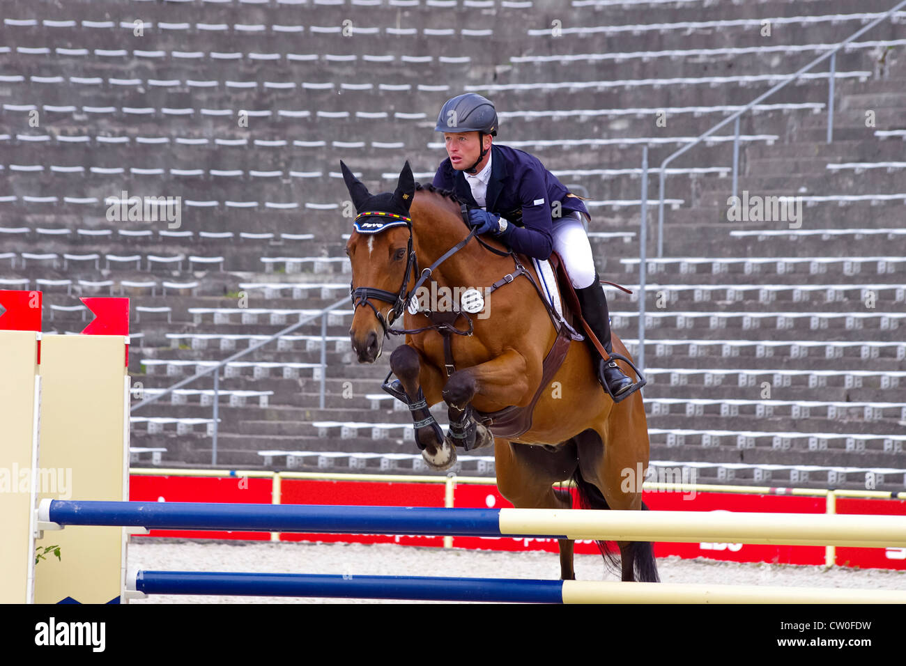 Allemand Michael Jung, champion olympique de 2012, sur la Biosthetique-Sam FBW, International Marbach Eventing, 2012. Banque D'Images