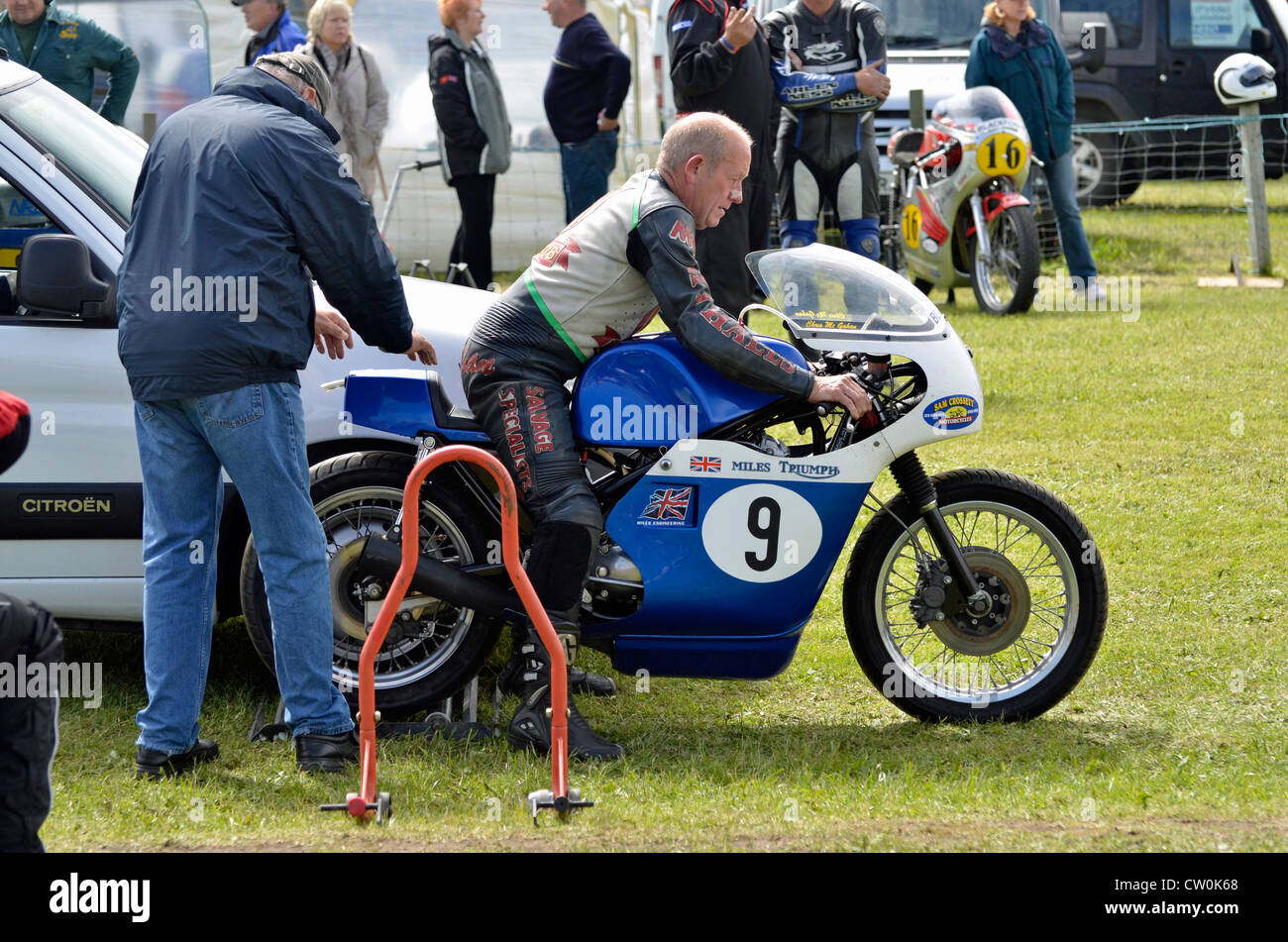 L'événement de course de moto à l'île de Man TT Banque D'Images