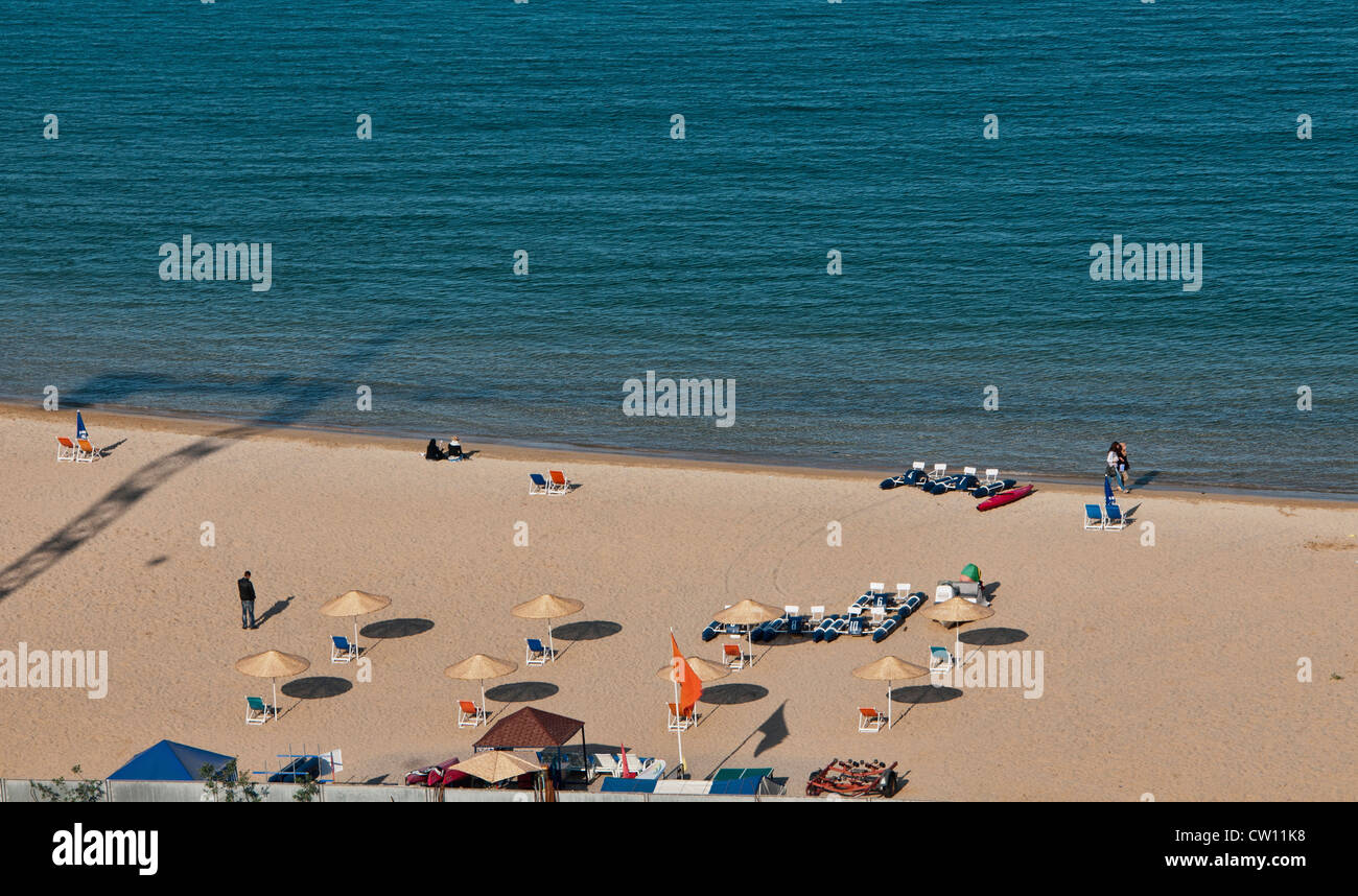 Plage De La Méditerranée à Al Hoceima Maroc Banque Dimages