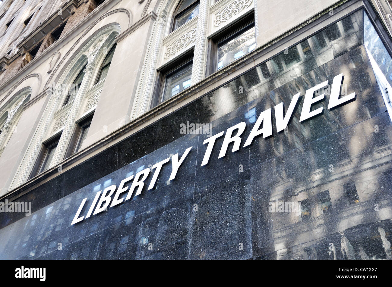 Liberty Travel Store, New York, USA Banque D'Images