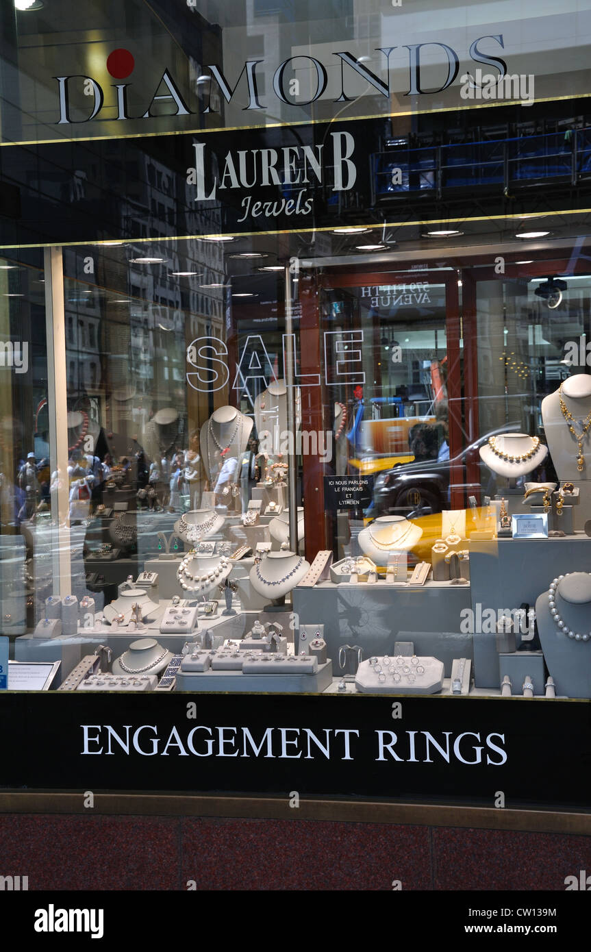 Lauren B des bijoux et des diamants store, New York, USA Photo Stock - Alamy