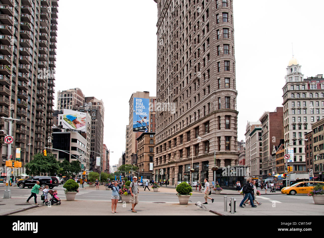 Flatiron Building Broadway District 5e Avenue, Manhattan New York United States of America Banque D'Images