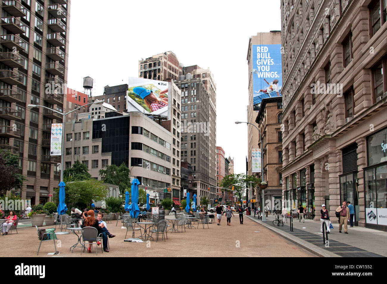 Flatiron Building Broadway District 5e Avenue, Manhattan New York United States of America Banque D'Images