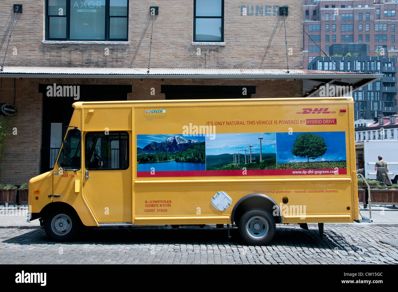 Transport DHL Meatpacking District Manhattan New York United States of America Banque D'Images