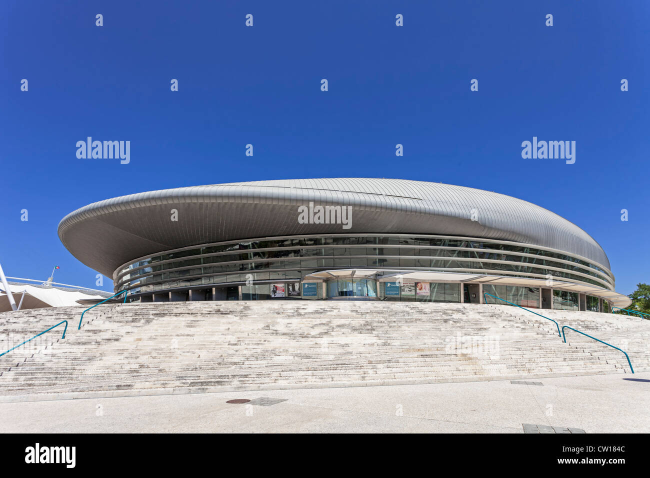 Atlantico Pavilion (Pavilhão Atlântico) AKA Altice ou MEO Arena de Nations Park (Parque das Nações), par Regino Cruz pour l'expo98. Lisbonne, Portugal. Banque D'Images