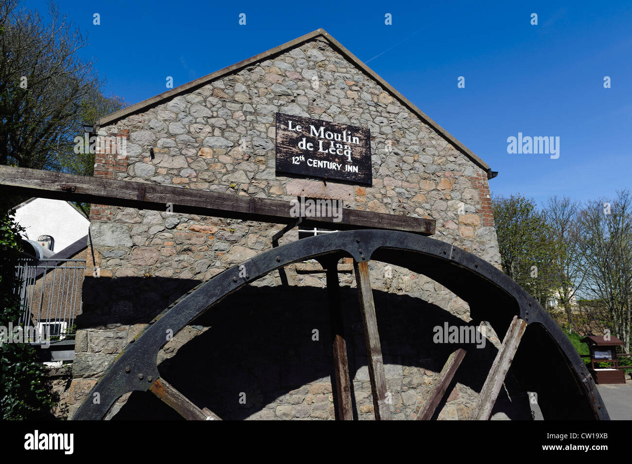 Water-Mill Moulin Lecq St Peter's Valley, à l'île de Jersey, Channel Islands Banque D'Images