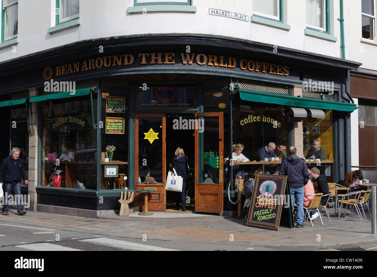 Halkett Place à St.Helier, île de Jersey, Channel Islands Banque D'Images