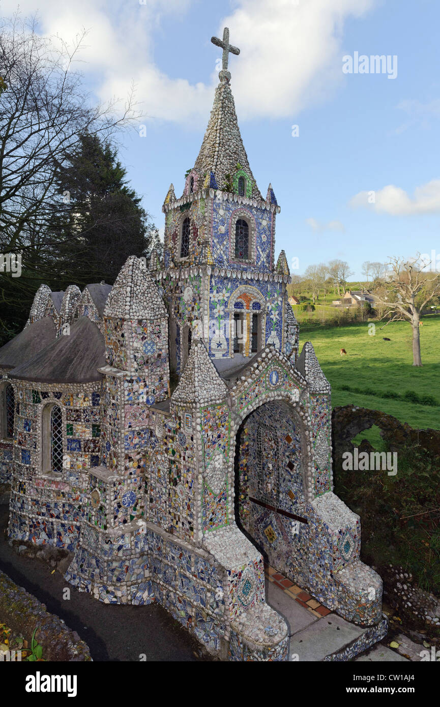 Petite chapelle de l'église 1914, l'île de Guernsey, Channel Islands Banque D'Images