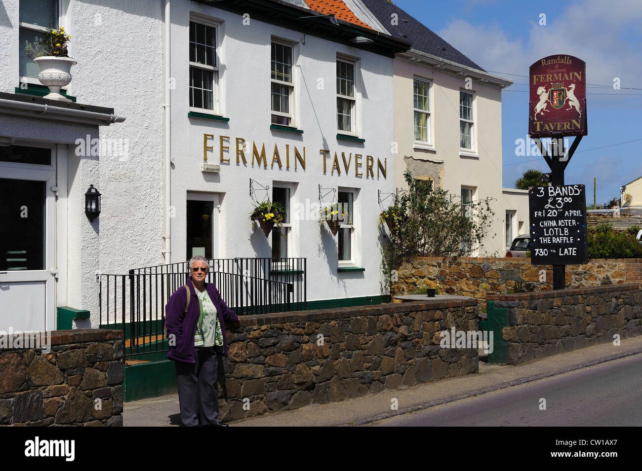 Taverne Fermain, à l'île de Guernsey, Channel Islands Banque D'Images