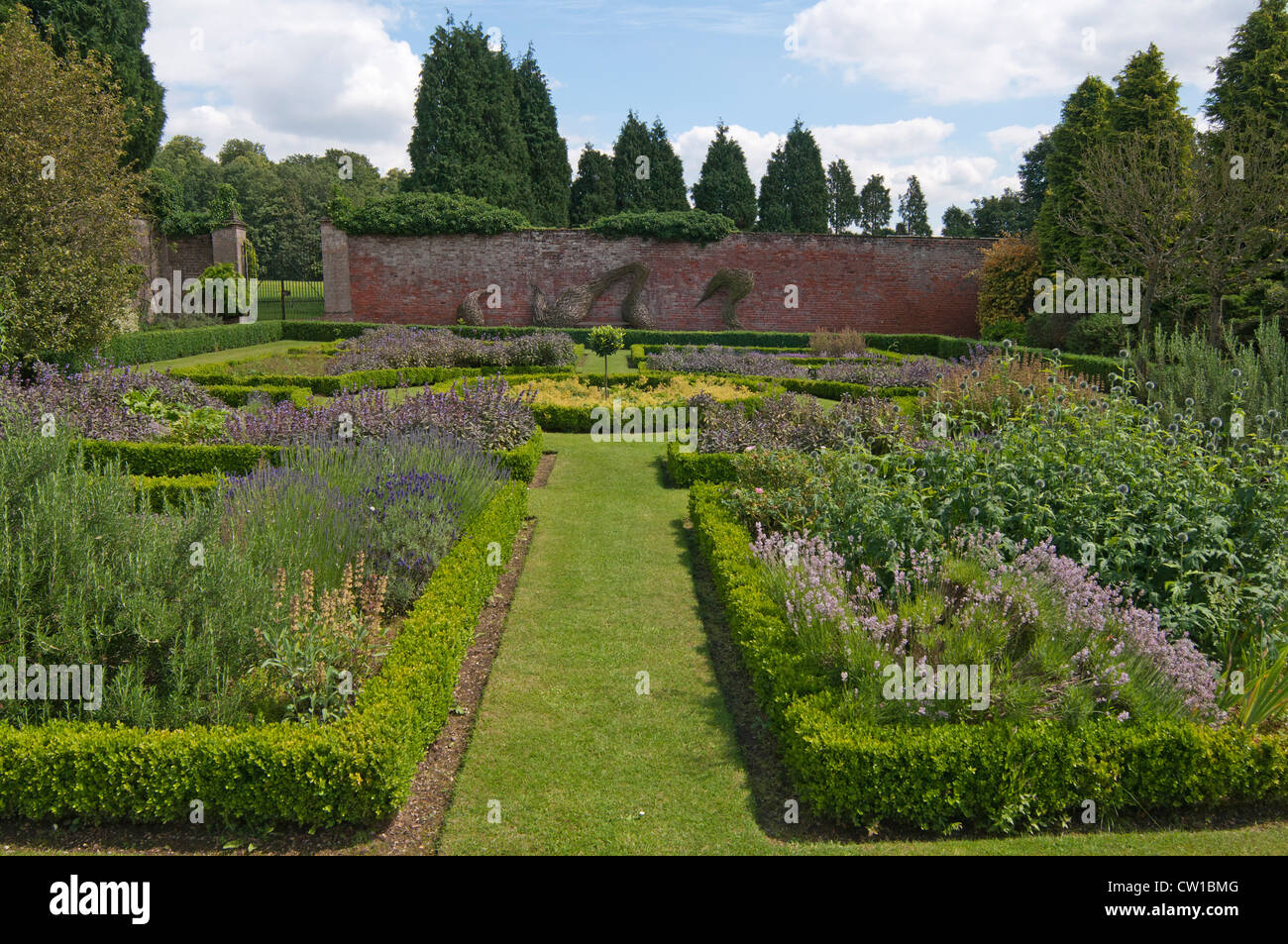 Les motifs de Newstead Abbey, dans le Nottinghamshire, Angleterre, RU Banque D'Images