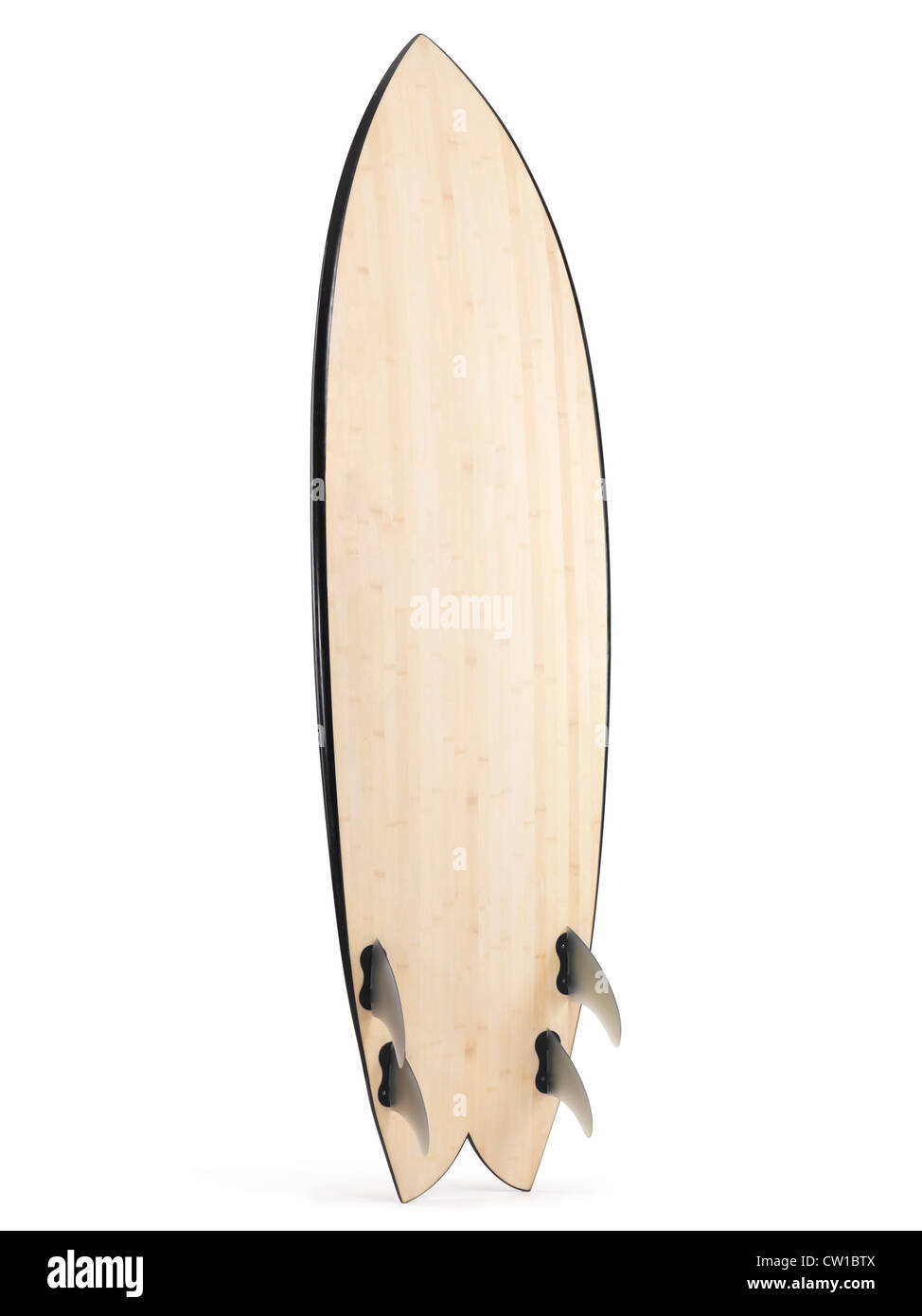 Surf La face inférieure montrant palmes isolé sur fond blanc avec clipping path Banque D'Images