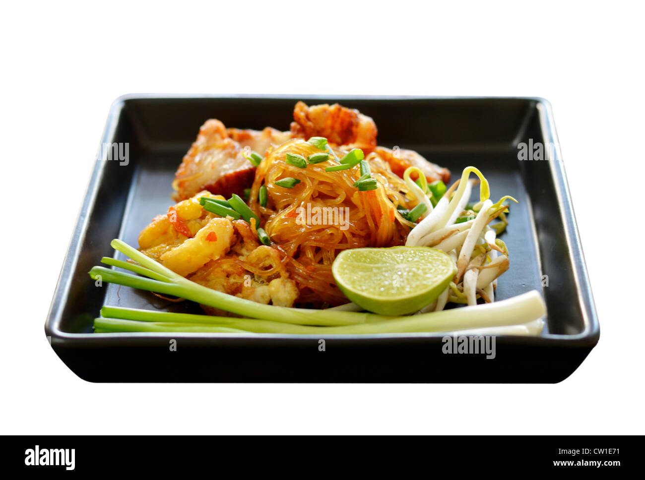 Propose de la cuisine thaïlandaise , Thai Food Pad Thaï , nouilles sautés Banque D'Images