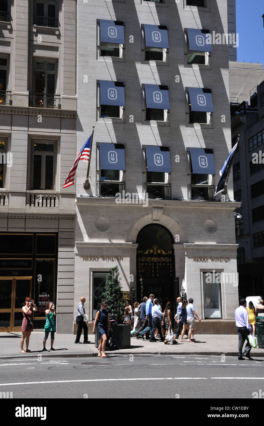 Harry Winston Diamond jewelry store, New York, USA Banque D'Images