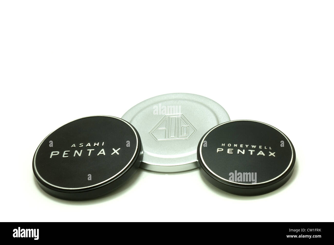 Asahi Pentax Honeywell en aluminium protège-objectif avant Banque D'Images