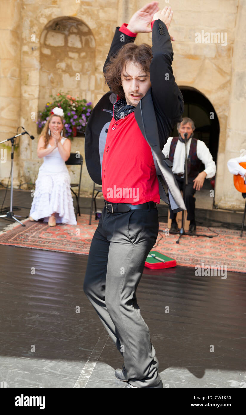 À la danseuse de flamenco Waterperry Arts en Action 2012, Oxfordshire en Angleterre 18 Banque D'Images