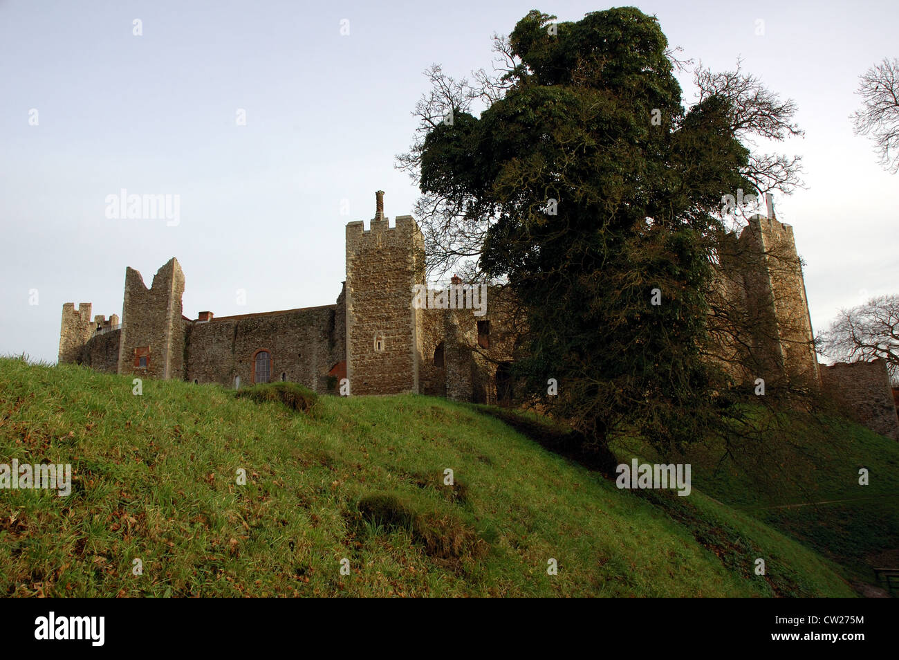 Château de Domfront, Suffolk, UK Banque D'Images