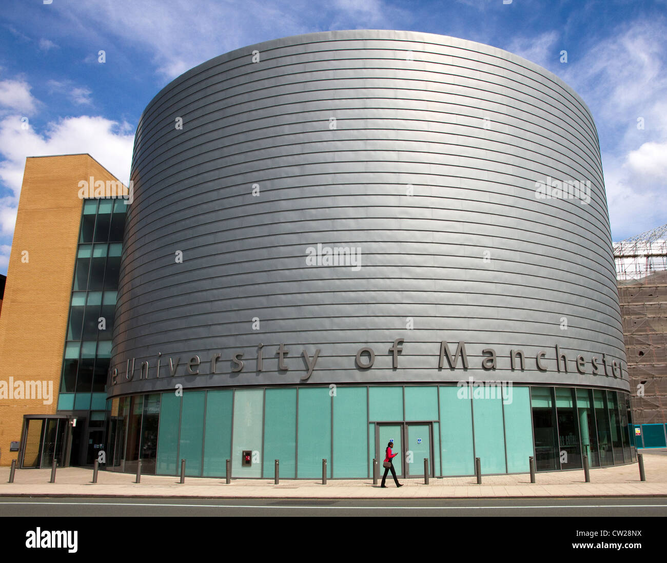 Le Centre des visiteurs, Oxford Road, Manchester University, UK Banque D'Images