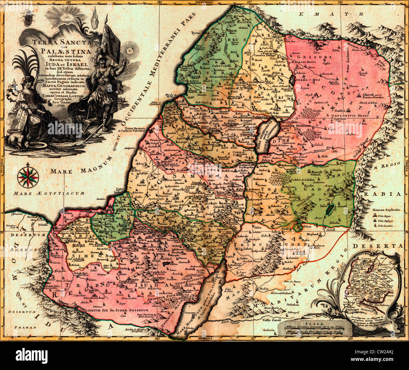 Palestine - Accueil du Rédempteur - circa 1748 Banque D'Images