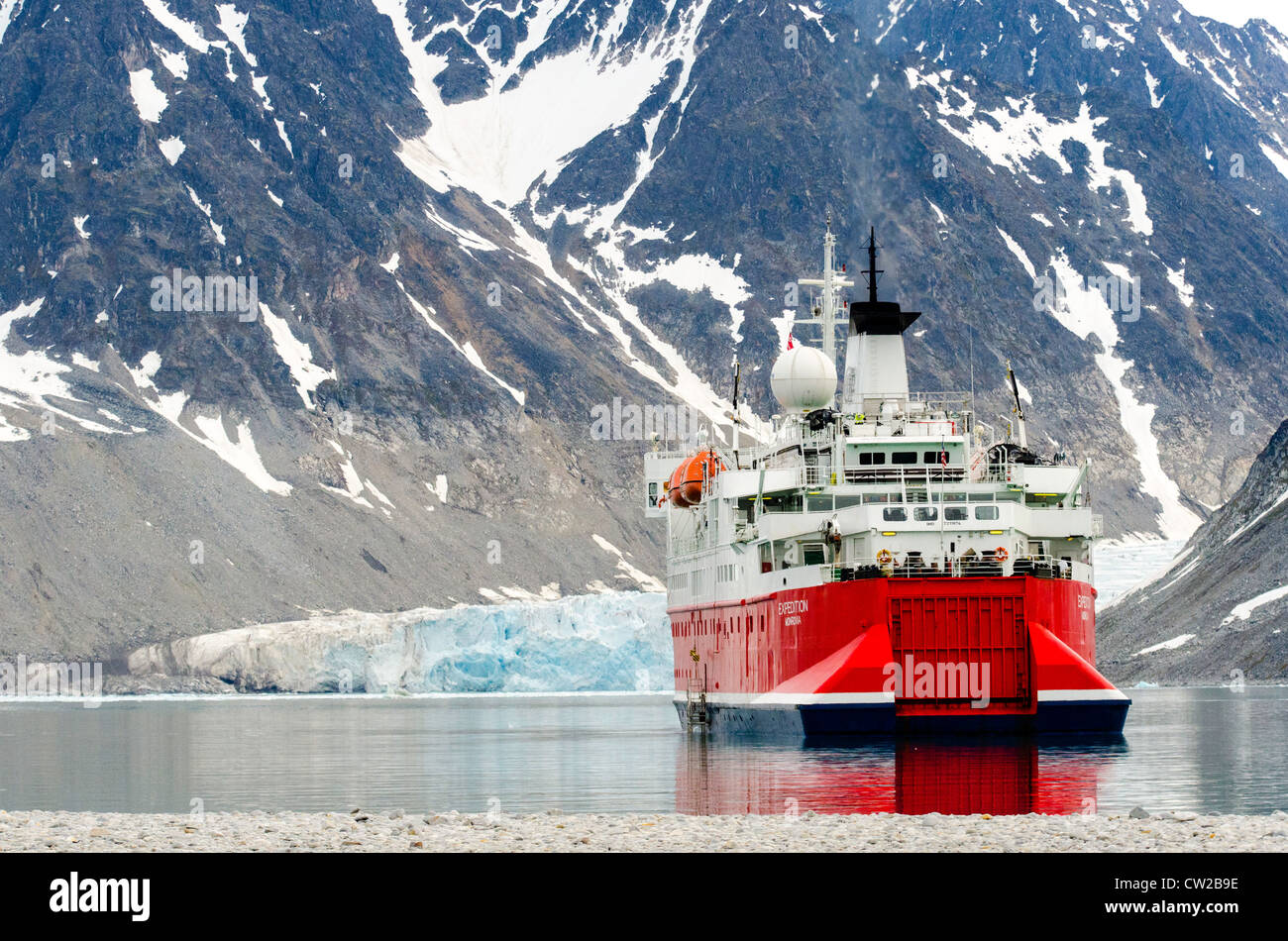 MS Expedition cruise Svalbard Norvège Scandinavie Banque D'Images