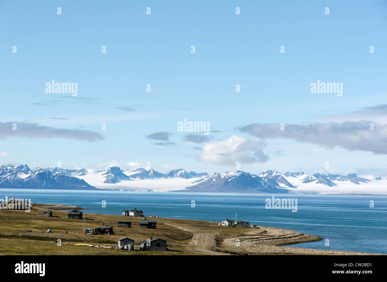 Longyearbyen Svalbard Spitzberg Norvège Scandinavie Cercle Arctique Banque D'Images