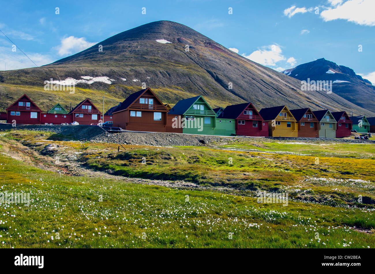 Longyearbyen Svalbard Spitzberg Norvège Scandinavie Banque D'Images