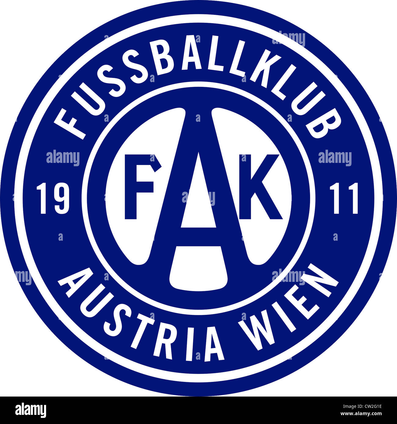Logo de l'équipe de football autrichienne Austria Vienne. Banque D'Images