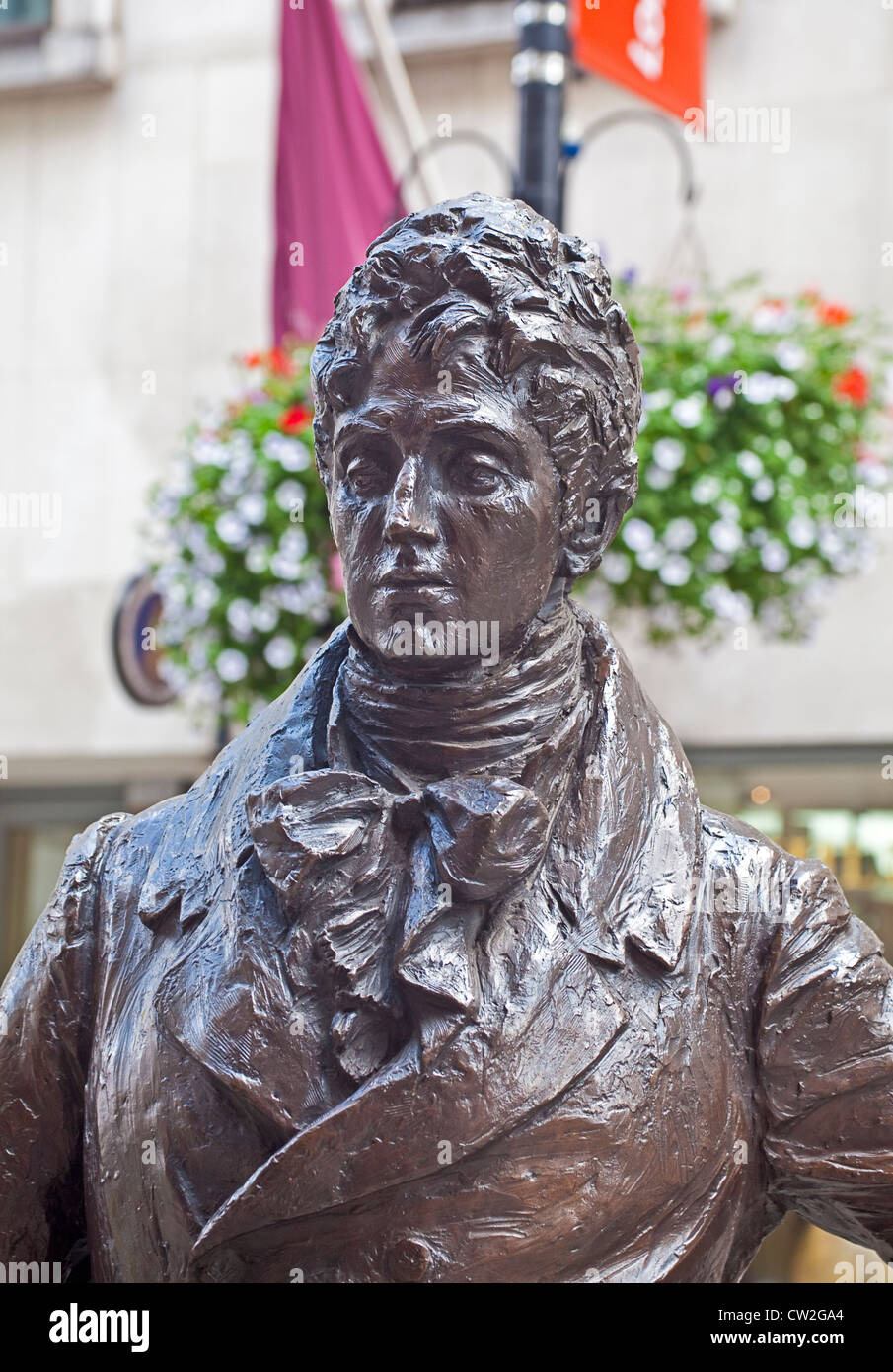 Londres, Jermyn Street Statue de Beau Brummell Banque D'Images