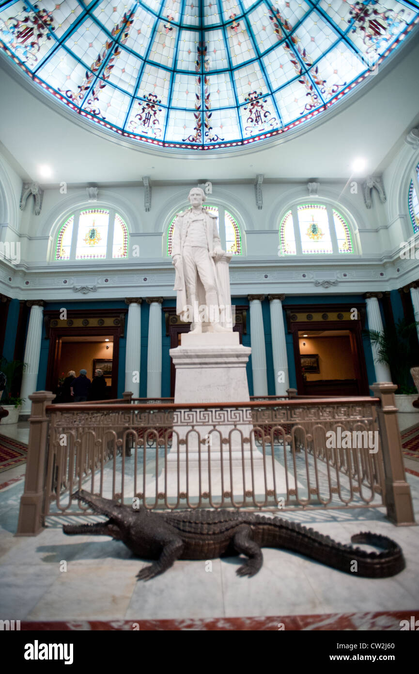 Statue dans le Jefferson à Richmond, VA Banque D'Images