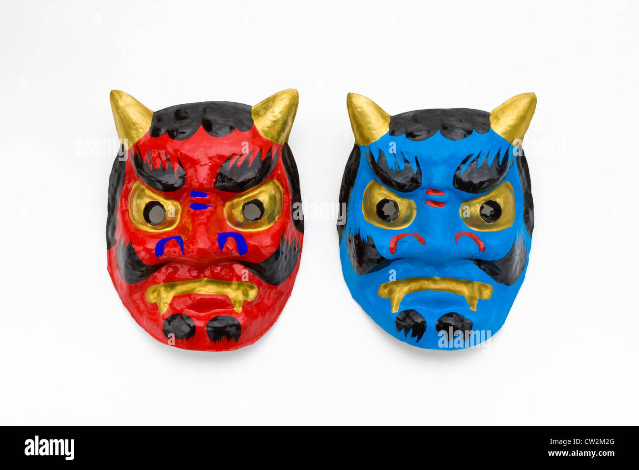 Japonais 'Oni' masque diable Banque D'Images